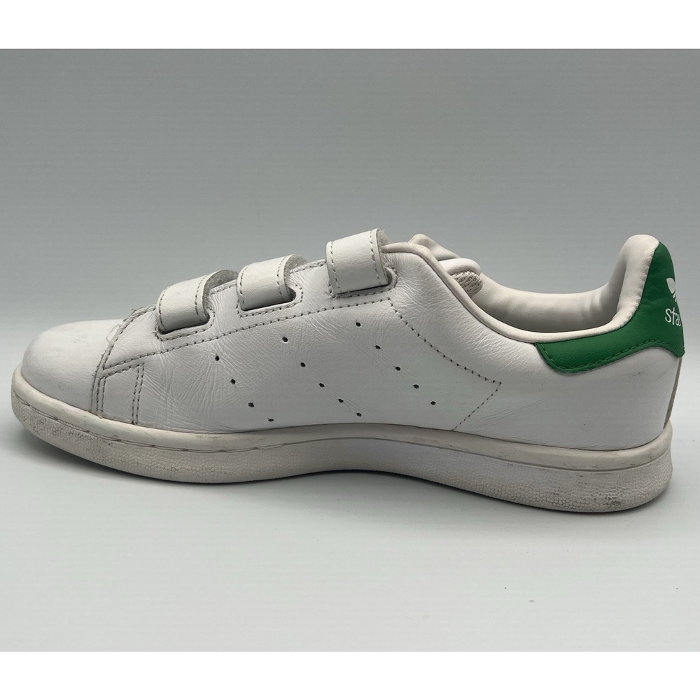 Adidas Stan Smith Strap White Green Retro Shoes - Kids Youth Size 3 (M20607) - Picture 6 of 8
